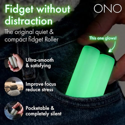 ONO Roller - Handheld Fidget Toy for Adults | Help Relieve Stress, Anxiety, Tension | Promotes Focus, Clarity | Compact, Portable Design