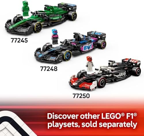 LEGO Speed Champions Ferrari SF-24 F1 Race Car Toys - Building Sets for Kids, Boys & Girls, Ages 10+ - Ferrari F1 Model Car Kits for Display or Play - Gift Ideas for Birthdays and Fans - 77242