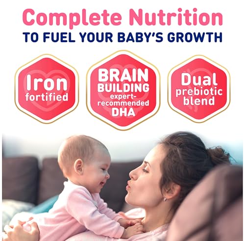 Enfamil A.R. Baby Formula, Added Rice Starch Formula to Reduce Reflux & Spit-Up, DHA for Brain Development, Probiotics to Support Digestive & Immune Health, Baby Milk, 19.5 Oz Tub, 4 Count