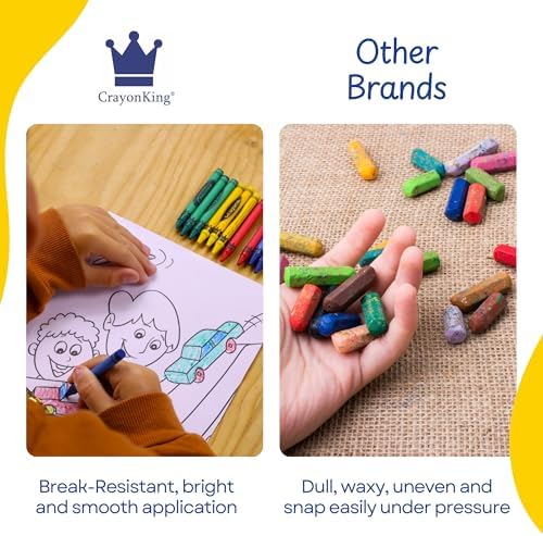 CrayonKing 250 Sets of 4-Packs (1000 Bulk Crayons) – Non-Toxic, Individually Wrapped, Perfect for Parties, Restaurants, Classrooms & More