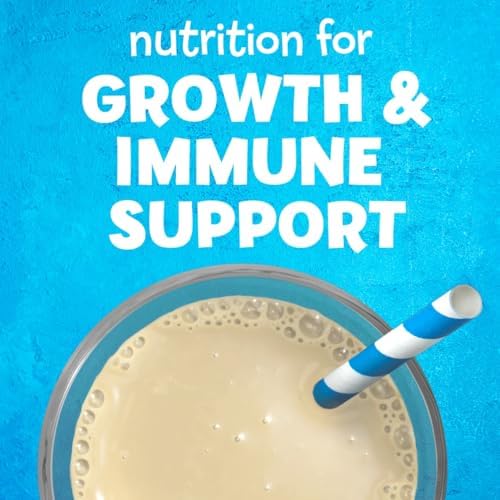 PediaSure Grow & Gain with Immune Support Shake Mix Powder, 23 Vitamins & Minerals, 6g Protein, Non-GMO, Gluten-Free, Kids Nutrition, Vanilla, 14.1 oz Can, Pack of 6-48 servings