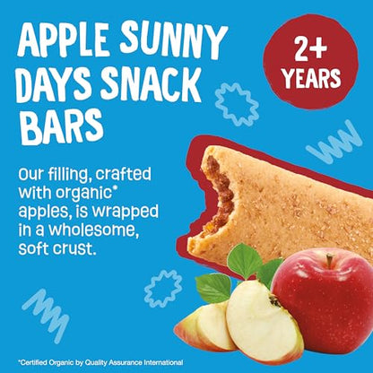 Earth's Best Organic Sunny Days Snack Bars for Toddlers 2 Years Old and Up, Apple Flavored with Other Natural Flavors, 7 ct (Pack of 6)