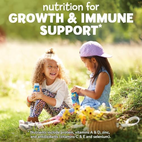 PediaSure Grow & Gain with Immune Support, 27 Vitamins & Minerals for Kids, 7g Protein, Non-GMO, Gluten-Free, Strawberry, 8-fl-oz Bottle, Pack of 24