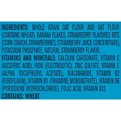 Gerber Stage 3 Baby Food, Oatmeal Banana Strawberry Cereal, Whole Grains, Iron, Baby Oatmeal Cereal, 6-Pack