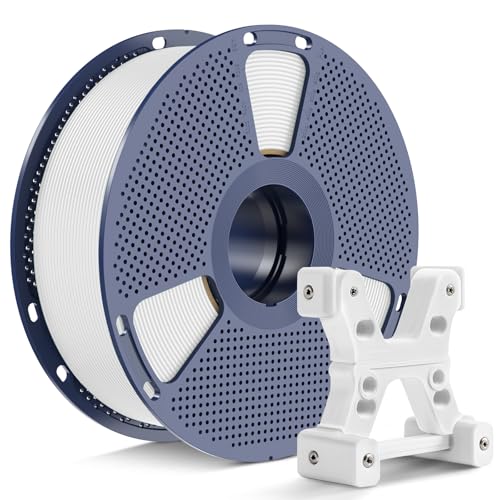 PETG Filament 1.75mm - 1kg(2.2lbs) SUNLU PETG 3D Printer Filament, Reusable Spool Compatible with Bambulab Refill Filament, 1.75mm Dimensional Accuracy +/- 0.02mm, White
