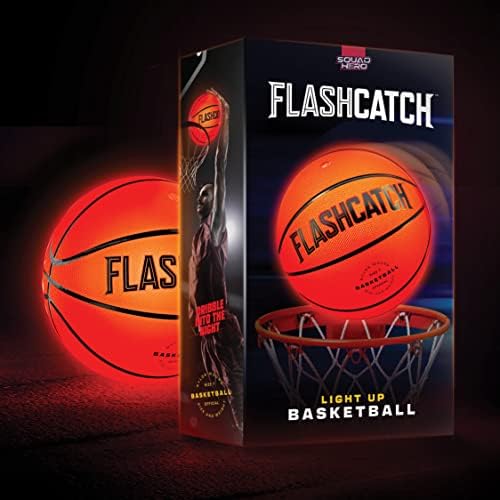 Light Up Basketball - Glow in The Dark - Sports Gear Accessories Gifts for Boys 8-15+ Year Old - Kids Teens Gift Birthday Ideas - Teen Boy Toys Ages 8 9 10 11 12 13 14 15 Outdoor Teenager