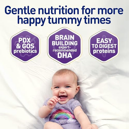 Enfamil NeuroPro Gentlease Baby Formula, Brain Building DHA, HuMO6 Immune Blend, Designed to Reduce Fussiness, Crying, Gas & Spit-up in 24 Hrs, Prebiotics to Promote Softer Stools, Baby Milk, 27.4 Oz