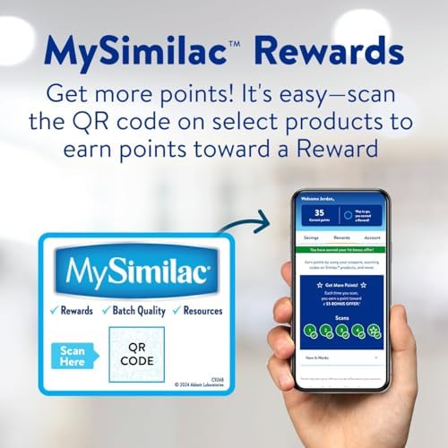 Similac Soy Isomil Infant Formula, for Fussiness & Gas, Plant-Based Protein, Infant Formula Powder, 30.8-oz Value Can, Pack of 4