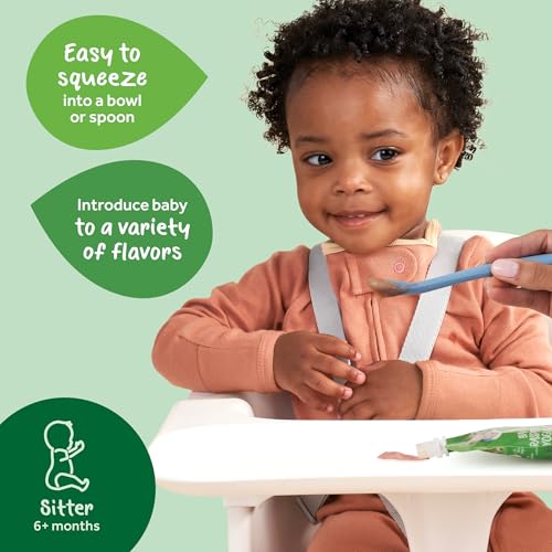 Gerber Organic Baby Food Pouches, 2nd Foods for Sitter, WonderFoods, Banana Blueberry Blackberry Oatmeal, 3.5 Ounce (Pack of 12)