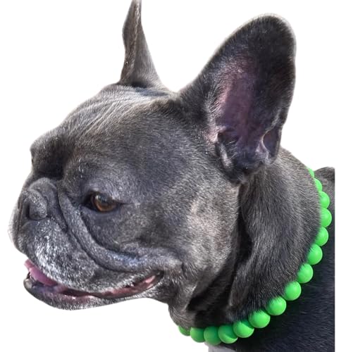 Dog Necklace (X-Small (12"), Solid, Green)