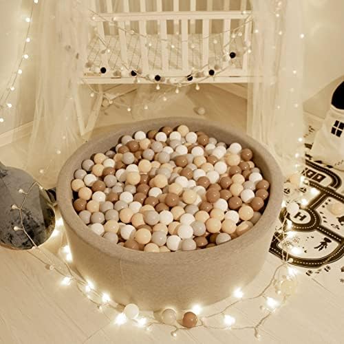 GOGOSO Ball Pit Balls for Toddlers,100pcs 2.15inch Crawl Balls BPA Free Crush Proof PlayBalls Soft Plastic Bals for Toddler, Pool Tent Party Favors Summer Water Bath Toy