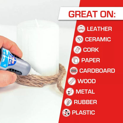 Loctite Super Glue Gel Control, Clear, 0.14 fl oz Bottle, 6 Pack - Superglue for Plastic, Wood, Metal, Crafts & Repair, Cyanoacrylate Adhesive Instant Glue, Quick Dry