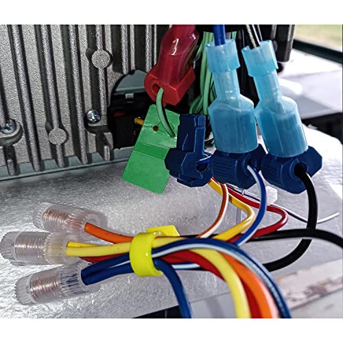 Nilight 360PCS T-Tap Wire Connectors Self-Stripping Quick Splice Electrical Terminals Insulated Male Disconnect Spade Assortment Kit with Storage Case
