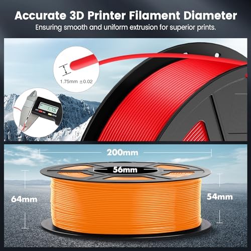 SUNLU PLA 3D Printer Filament, 1.75 PLA Filament Dimensional Accuracy +/- 0.02 mm, 1 kg Spool, 1.75mm (PLA 10color)