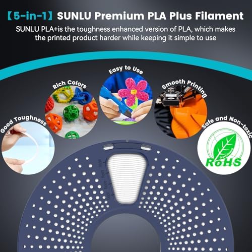 SUNLU 3D Printer Filament PLA Plus 1.75mm, SUNLU Neatly Wound PLA Filament 1.75mm PRO, PLA+ Filament for Most FDM 3D Printer, Dimensional Accuracy +/- 0.02 mm, 1 kg Spool(2.2lbs), Green