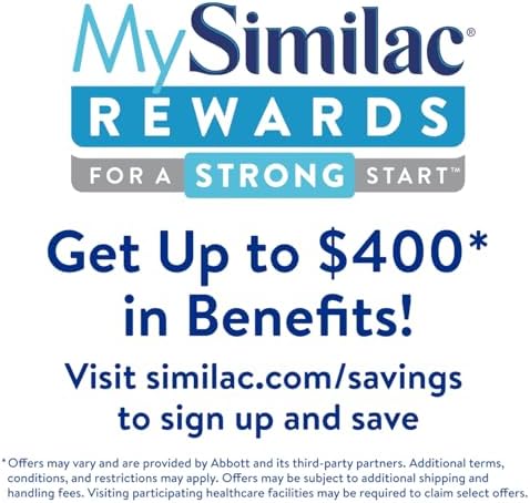 Similac 360 Total Care Infant Formula, Has 5 HMO Prebiotics, Our Closest Prebiotic Blend to Breast Milk, Non-GMO, Baby Formula, Ready to Feed, 8-fl-oz Bottle, Pack of 24