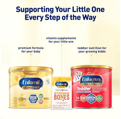Enfamil NeuroPro Baby Formula, MFGM* 5-Year Benefit, Expert-Recommended Brain-Building Omega-3 DHA, Exclusive Immune Supporting HuMO6 Blend, Infant Formula Powder, Baby Milk, 28.3 Oz