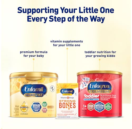 Enfamil NeuroPro Baby Formula, Milk-Based Infant Nutrition, MFGM* 5-Year Benefit, Expert-Recommended Brain-Building Omega-3 DHA, Exclusive HuMO6 Immune Blend, Non-GMO, 113.2 oz