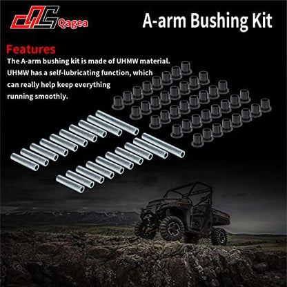 Heavy Duty A-Arm/UHMW Control Arm Bushing Kit Replacement for 2010-2014 Polaris Ranger Full Size XP 800 Replaces AAB-P-RAN-K2-002