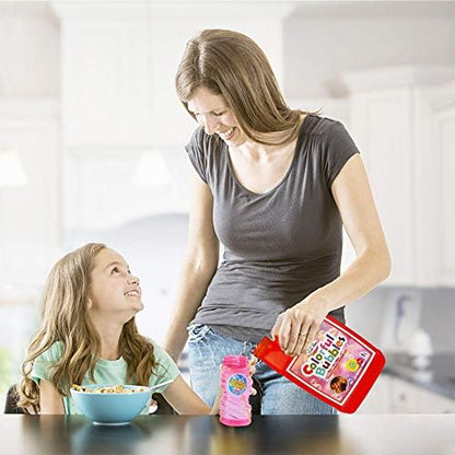 Lulu Home Concentrated Bubble Solution, 1 L/ 33.8 OZ Refill for Bubble Machines, Giant Wands, and Blowers - Up to 2.5 Gallons for Kids' Birthday Parties