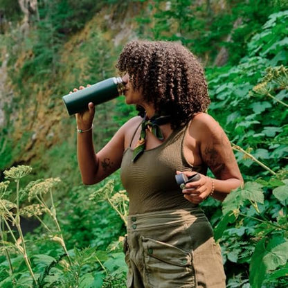 Hydro Flask Water Bottle - Insulated Stainless Steel - Wide Mouth Flex Lid, Non Spill, Leakproof and Refillable in 20 Oz