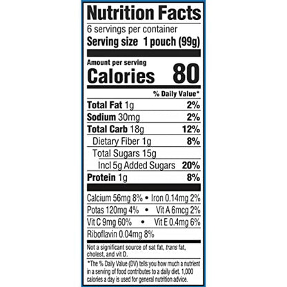 Gerber Baby Food Pouches, Toddler 12+ Months, Fruit & Yogurt Peaches & Cream, 3.5 Ounce (Pack of 12)