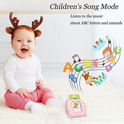 Talking Cards for Toddlers, Speech Therapy Toys Autism Toys, ABC 123 Sight Words Etc, Educational Learning Interactive Toys with Giftable Package (510-blue (New ABC+123+ 3 Songs))