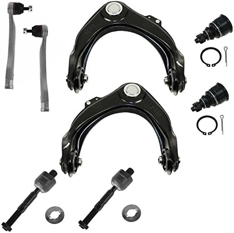 TRQ Front Steering & Suspension Kit Ball Joint Control Arm with Ball Joint Tie Rod Compatible with 2001-2003 Acura CL 1999-2003 TL 1998-2002 Honda Accord