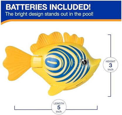 SwimWays Rainbow Reef Fish Toy, Kids Swimming Accessories & Water Toys, Learn to Swim Pool Toys for Kids Ages 5 & Up, Batteries Included, Lebron Waves