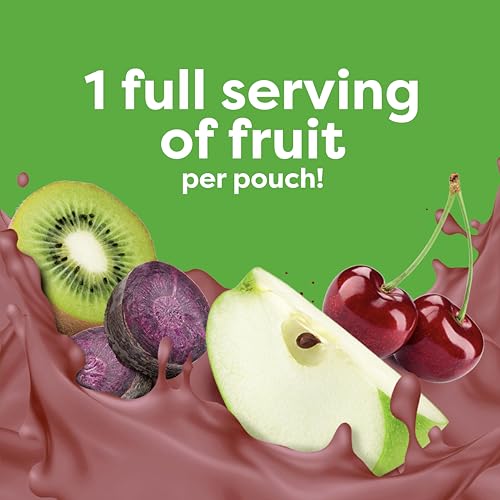 Beech-Nut Toddler Smoothies Variety Pack, Yogurt Smoothies with Prebiotics, Baby & Toddler Food Pouches, 3.5 oz (18 Pack)