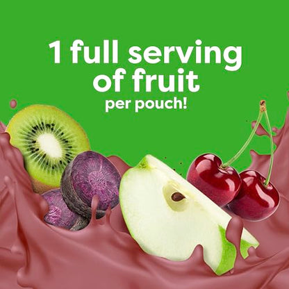 Beech-Nut Toddler Smoothies Variety Pack, Yogurt Smoothies with Prebiotics, Baby & Toddler Food Pouches, 3.5 oz (18 Pack)