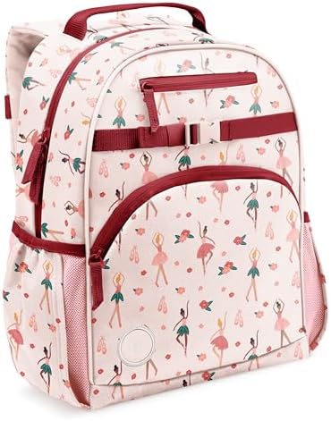 Simple Modern Large Kids Backpack for School Girls and Boys | Elementary Backpack for Teen | Fletcher Collection | Kids - 16" tall | Pink Ballerina