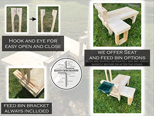 Rugged Cross Creations Dwarf Goat Milking Stand - Goat Hoof Trimming Stand(Without Bin + Seat)