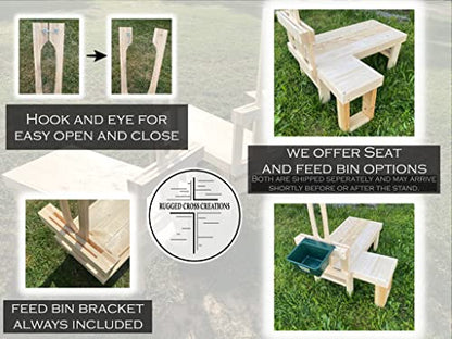 Rugged Cross Creations Dwarf Goat Milking Stand - Goat Hoof Trimming Stand(Without Bin + Seat)