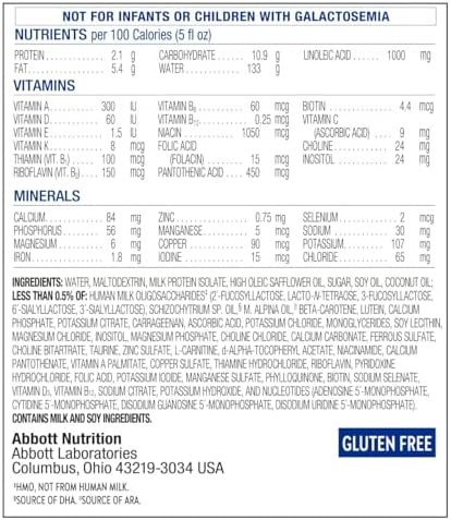 Similac 360 Total Care Sensitive Infant Formula for Fussiness & Gas Due to Lactose Sensitivity, Has 5 HMO Prebiotics, Baby Formula, Ready to Feed, 2-fl-oz Bottle, Pack of 48