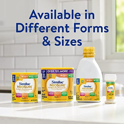 Similac NeoSure Premature Post-Discharge Infant Formula, Baby Formula Powder, 22.8-oz Value Can, Pack of 4