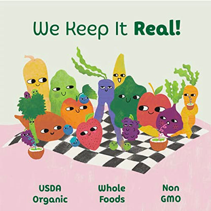 Sprout Organics Baby Food, Root Veg & Beef, Creamy Veg & Chicken, Plant-Based Chickpea Protein Pack, 8+ Months, 4 Oz Purees (Pack of 18)