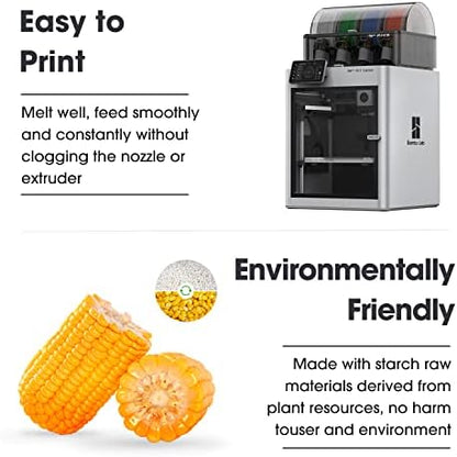 eSUN PLA+ Filament 1.75mm, 3D Printer Filament PLA Plus, Dimensional Accuracy +/- 0.03mm, 1KG Spool (2.2 LBS) 3D Printing Filament for 3D Printers, Green