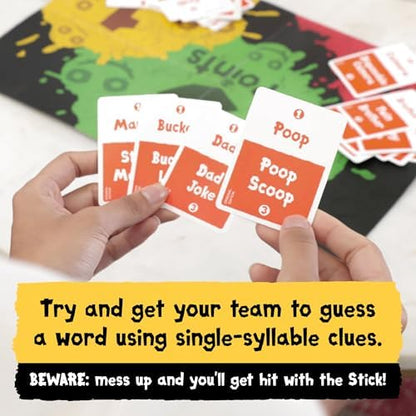 Exploding Kittens Poetry for Neanderthals 2+ Players - Ages 7+ - 15 Minutes to Play - Competitive Word Guessing Game - Party Game, Family Game Night, Kid and Adult Card Game