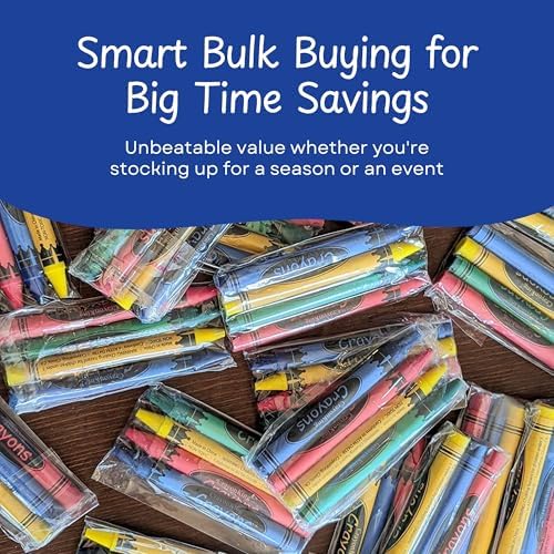 CrayonKing 250 Sets of 4-Packs (1000 Bulk Crayons) – Non-Toxic, Individually Wrapped, Perfect for Parties, Restaurants, Classrooms & More