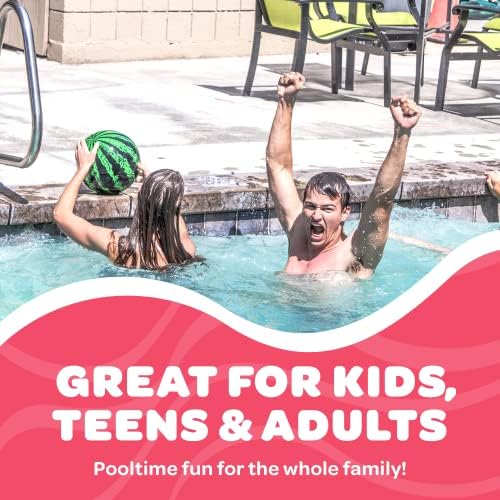Watermelon Ball The Original Pool Toys for Kids Ages 8-12 - 9 Inch Pool Ball for Teens, Adults, Family - Pool Games, Pool Toys, Fun Swimming Pool Games, Water Football, Tag, Diving and Beach Ball Play