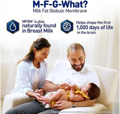 Enfamil NeuroPro Baby Formula, MFGM* 5-Year Benefit, Expert-Recommended Brain-Building Omega-3 DHA, Exclusive Immune Supporting HuMO6 Blend, Infant Formula Powder, Baby Milk, 36.4 Oz