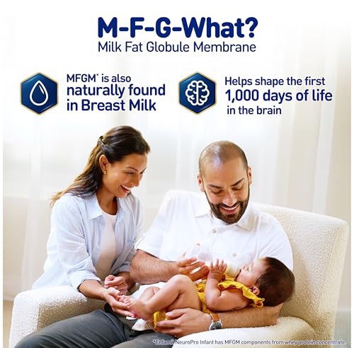 Enfamil NeuroPro Baby Formula, Milk-Based Infant Nutrition, MFGM* 5-Year Benefit, Expert-Recommended Brain-Building Omega-3 DHA, Exclusive HuMO6 Immune Blend, Non-GMO, 113.2 oz
