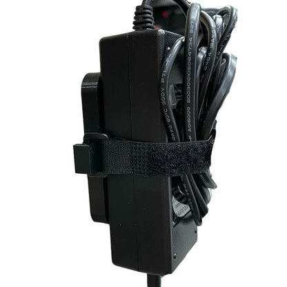 Universal power supply/brick wall or cabinet mount bracket (BULK Qty: 4) - Black Med
