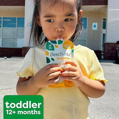Beech-Nut Baby & Toddler Food Pouches Variety Pack, Protein & Fiber/Iron & Zinc/Prebiotic Fiber Fruit & Veggie Purees, 3.5 oz (18 Pack)