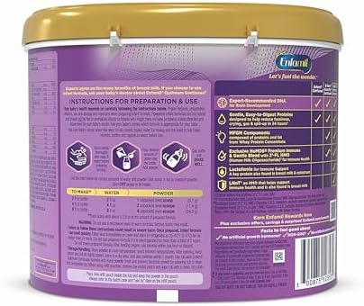 Enfamil Optimum Gentlease Baby Formula, Our Closest Formula to Breast Milk For Fussiness, Crying, Gas & Spit-up, Immune-Supporting Lactoferrin also found in Breast Milk, 19.5 Oz