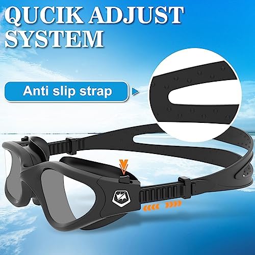 WIN.MAX Polarized Swimming Goggles Swim Pool Goggles Anti Fog Anti UV No Leakage Clear Vision for Men Women Adults Teenagers