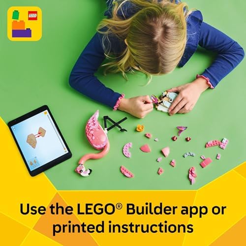 LEGO Creator 3 in 1 Wild Animals: Pink Flamingo Animal Building Toy - Includes 3 Building Options, Pink Flamingo, Cockatoo, or Axolotl - Learning Toy for Kids, Girls, and Boys, Ages 8+ - 31170