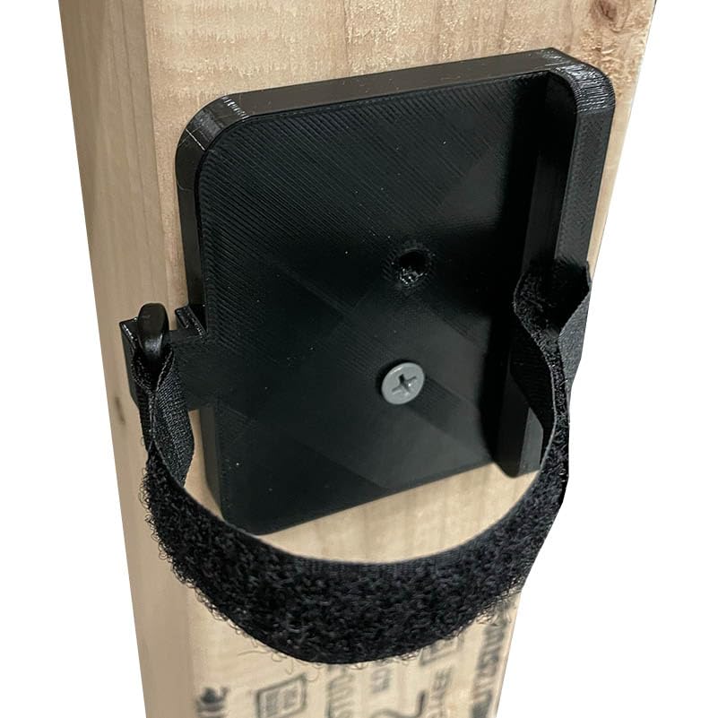Universal power supply/brick wall or cabinet mount bracket (BULK Qty: 4) - Black Med