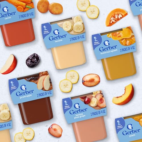 Gerber Stage 2 Baby Food, Carrot Mango Pineapple Puree Tubs, Baby Puree, 16PK